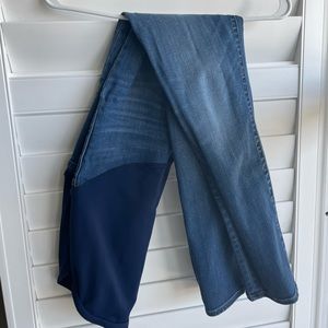 Madewell over the bump denim